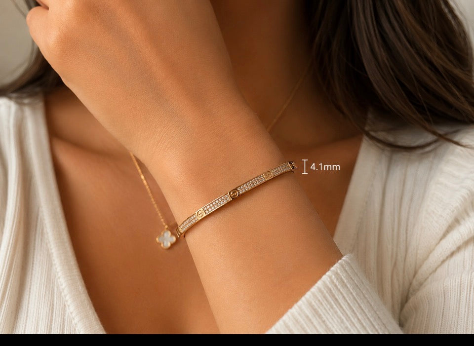18ct gold filled bangle