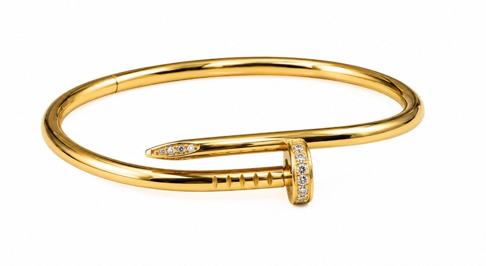 18ct gold plated bangle