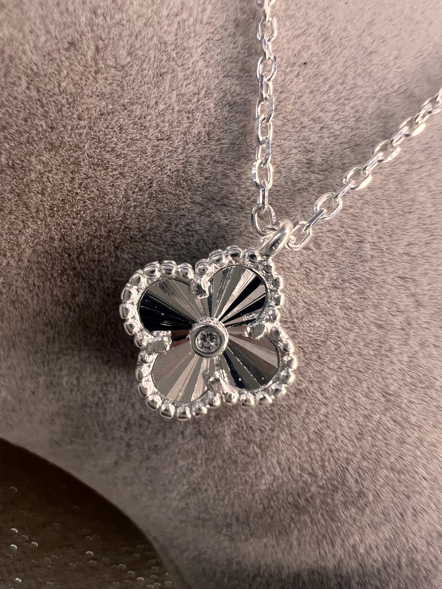 Solid Sterling Silver Clover