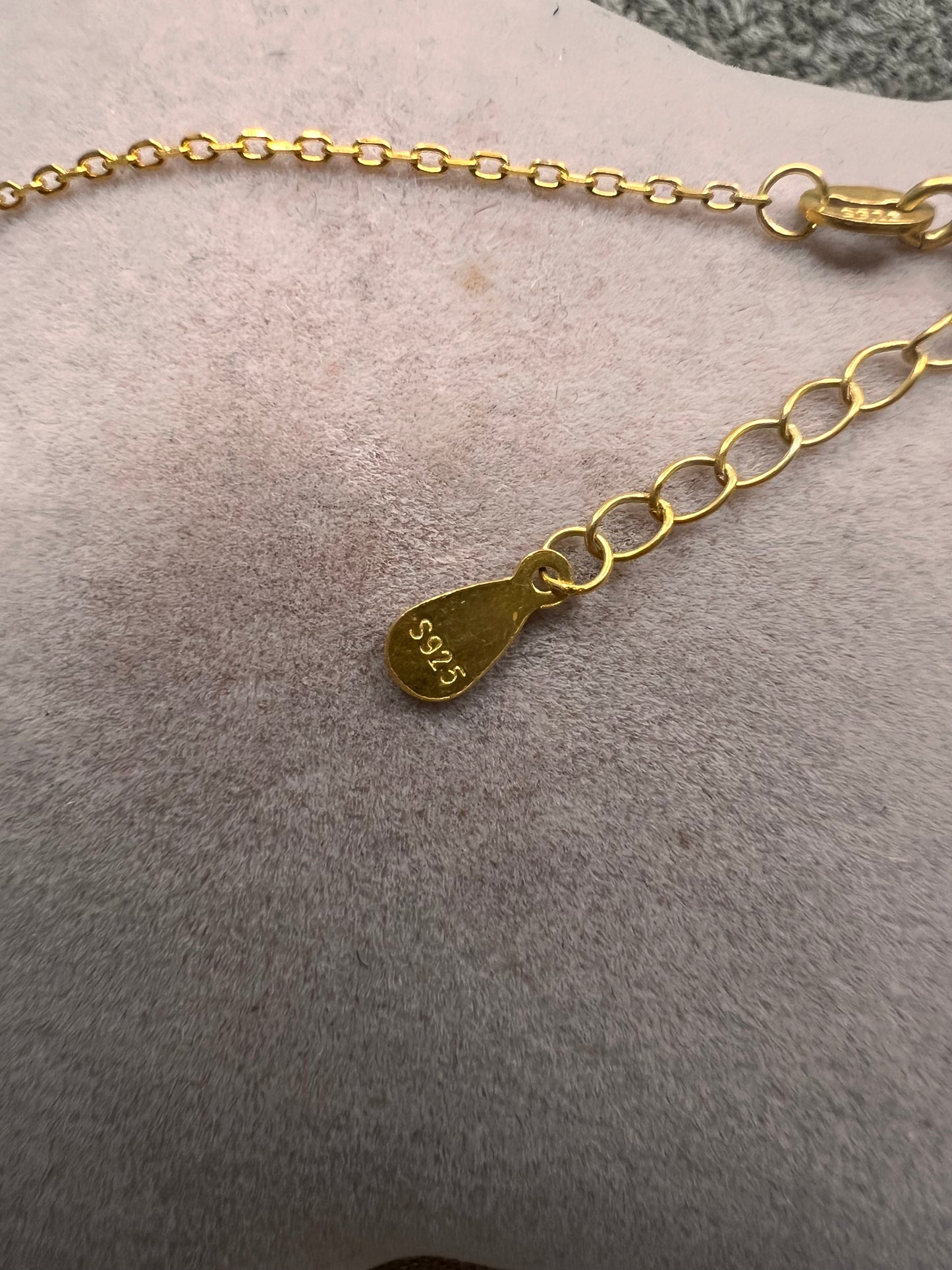 Solid Sterling Silver Clover 18ct gold plated